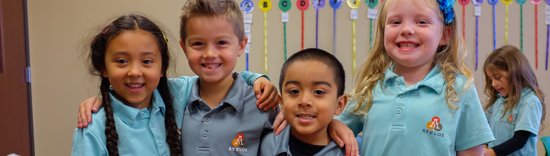 Kindergarten students in the classroom