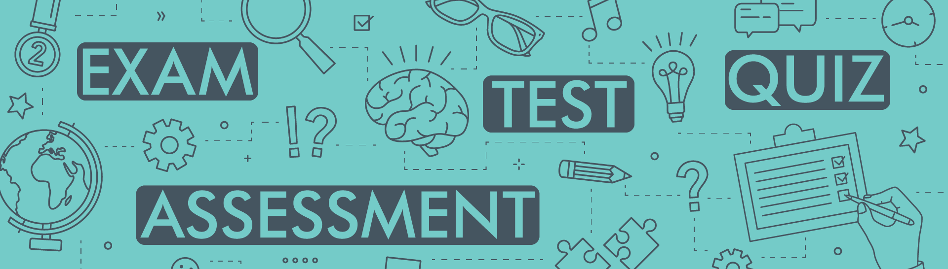 exam, test, quiz, assessment graphic