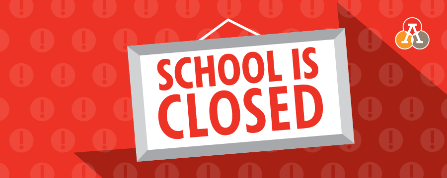 image with sign that says school is closed