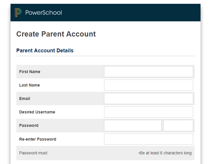 Create account - step 4