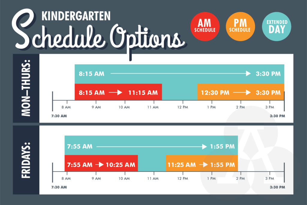Kindergarten Schedule Graphic