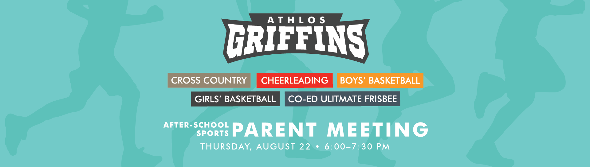 after-school sports parent meeting - august 22