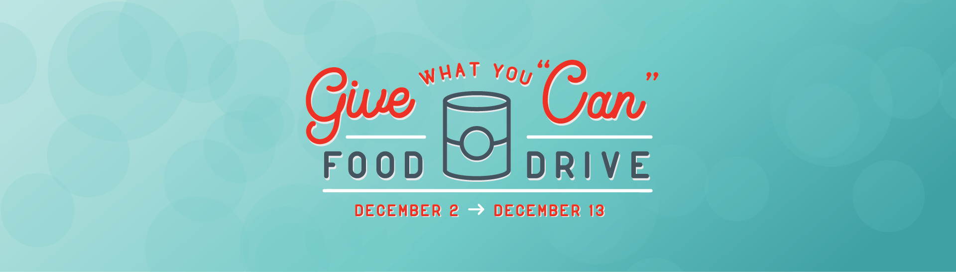 Give what you can food drive