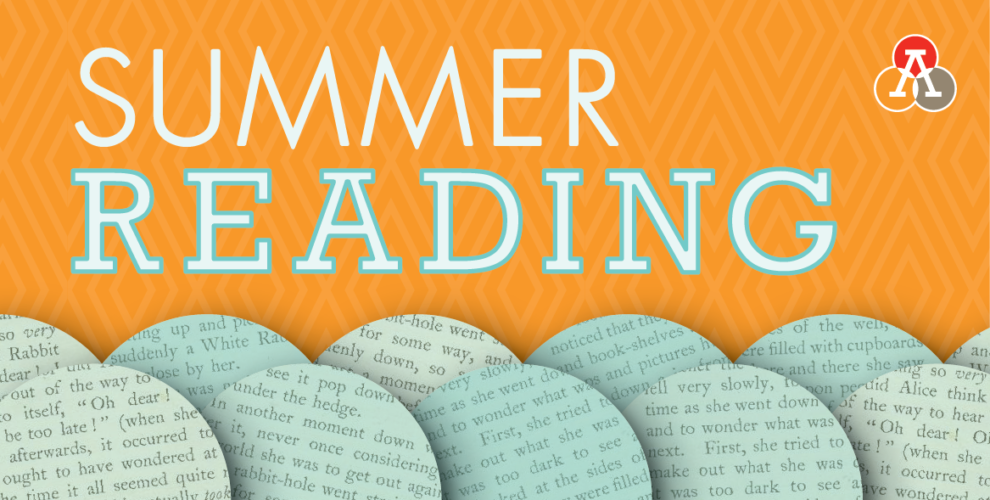 Graphic that says "Summer Reading"