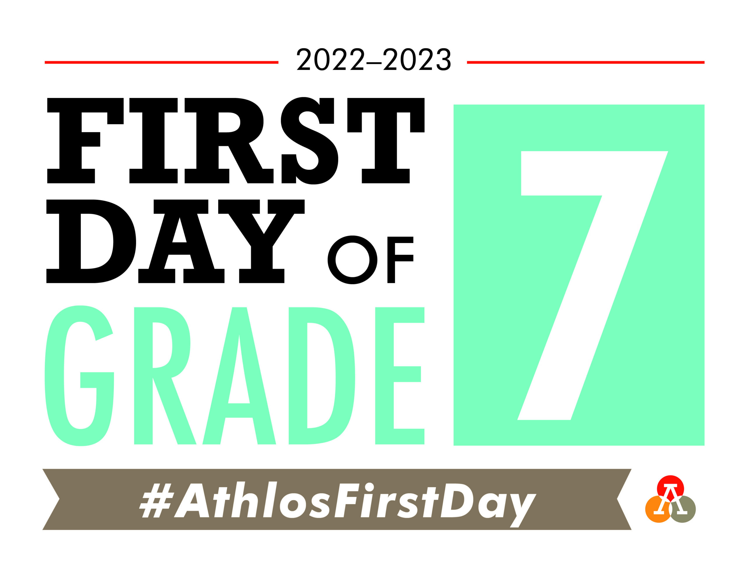 Printable First Day of School Signs 20222023 Athlos Academy of Utah