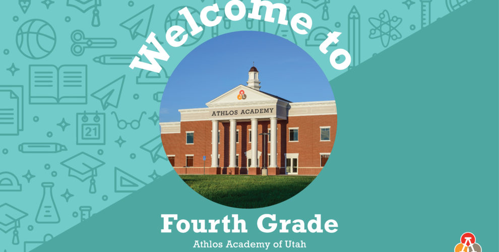 Graphic with welcome to fourth grade text